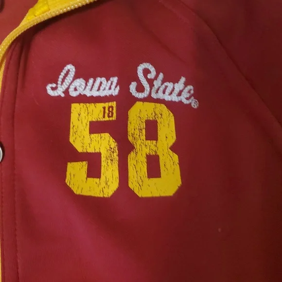Nike Iowa State Cyclones full-zip track jacket in red and gold. - Picture 4 of 8
